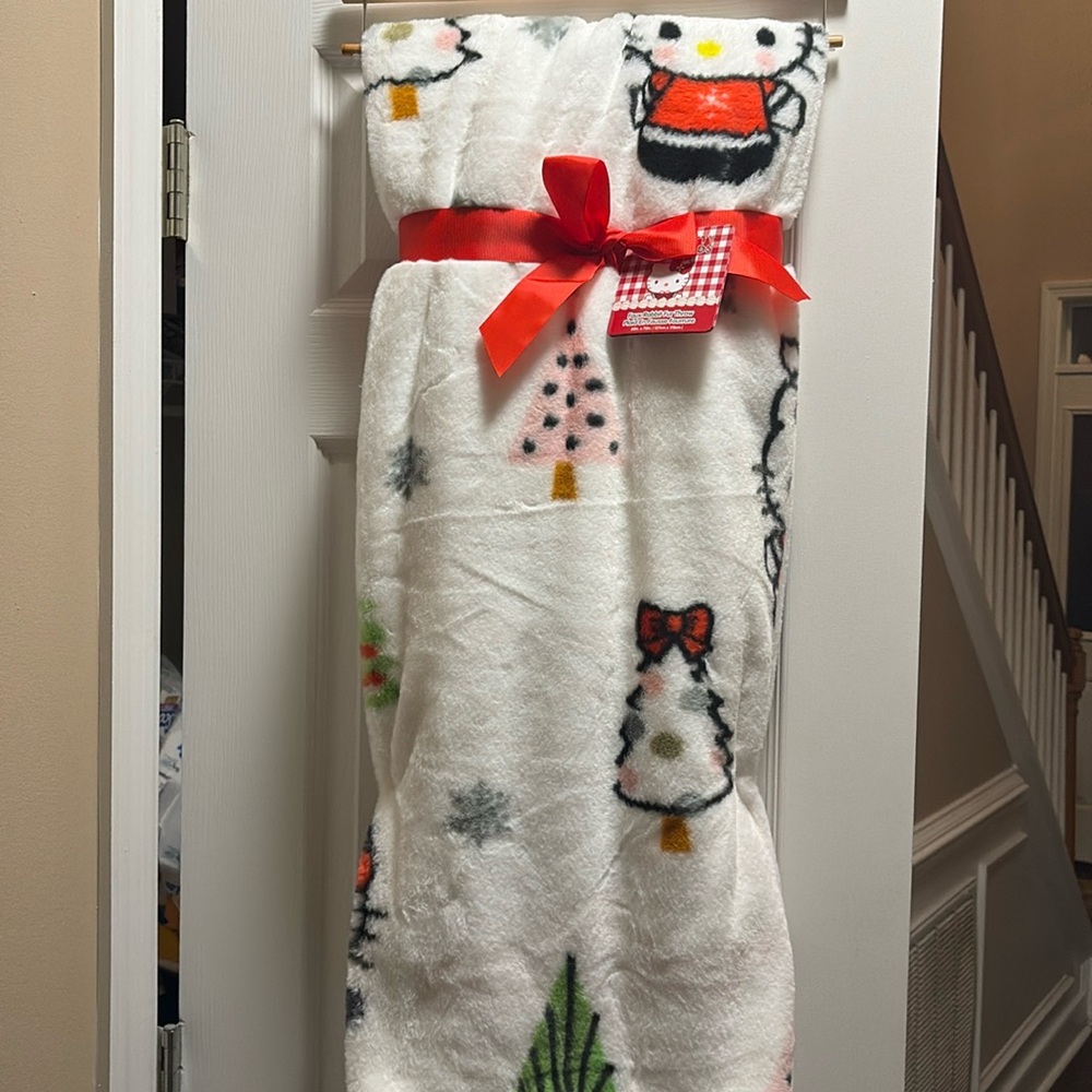 💕Hello kitty Christmas blanket 2024🎄💕